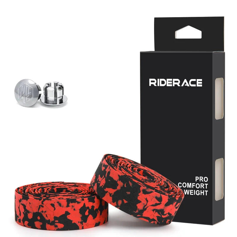 2Pcs Bicycle Handlebar Tape Camouflage Ultralight Non-Slip Sponge Road Bike Handlebar Strap With Bar Plugs Cycling Accessories