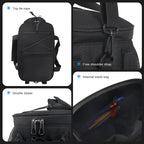 Bicycle Rear Seat Bag Eva Multi-Purpose Large Capacity Bike Travel Luggage Storage Bag Cycling Trunk Panniers Shoulder Handbag