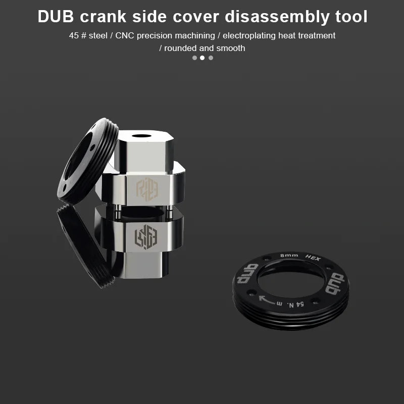 Bike Crank Arm Remover Stainless Steel Compact Crankcase Cover Removal Tool Bicycle Crank Bolt Extractor Tool For SRAM DUB BB30