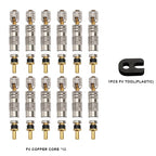 Bicycle Presta Tubeless Valve Core Kit Removable Aluminum Alloy Presta Valve Stem Caps Bike Tubeless Tire Valve Repair Tools