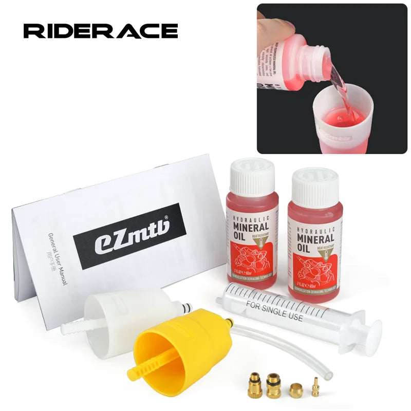 Bicycle Brake Bleed Set Bike Brake Mineral Oil For Shimano Hydraulic Disc Brake Bleeding Tool Cycling Brake Oil Bleed Kit Tool