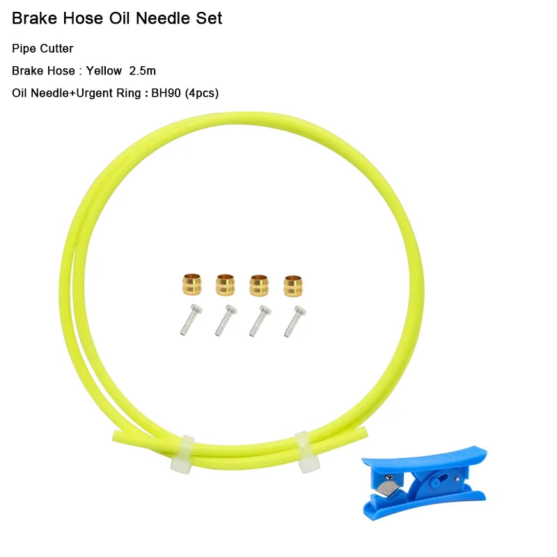 2.5m Bike Hydraulic Disc Brake Oil Tube Bicycle Disc Brake Hose Connector Insert And Olive Set BH59 BH90 MTB Brake Hose Kit