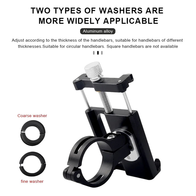 Bicycle Phone Holder 360° Rotatable Adjustable Mtb Bike Phone GPS Bracket Scooter Motorcycle Handlebar Mount Cell Phone Stand