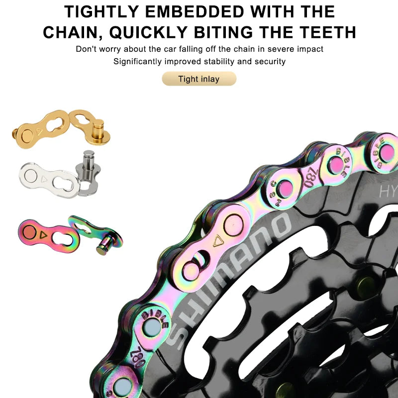 3 Pairs Bicycle Chain Connector Lock Quick Link For Road Bike Buckle Joint Magic Buckle MTB Cycling Parts 6/7/8/9/10/11/12 Speed