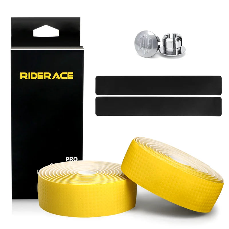 Road Bicycle Handlebar Tape Comfortable Soft PU+EVA Material Bike Handlebar Tape Non-Slip Shock Absorbing Belt Racing Wrap Tape