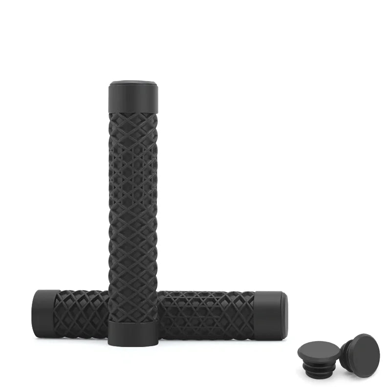 1Pair Bicycle Handlebar Grips Lengthening Non-Slip Soft Rubber Mountain Bike Grips For 22.2mm Handlebar Scooter Tricycle BMX