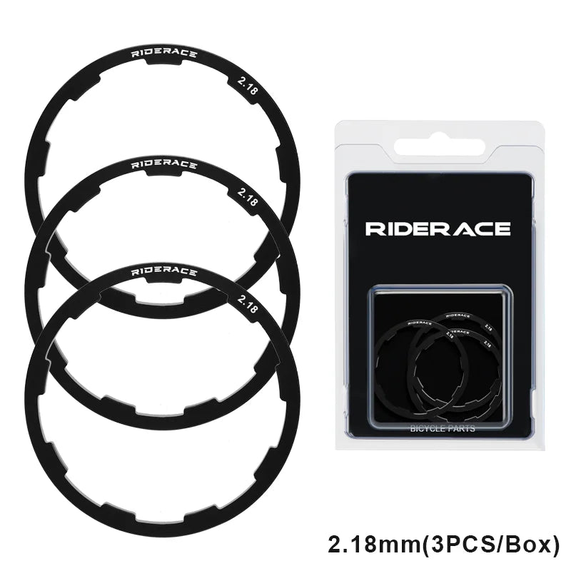 Bicycle Hub Washer MTB Road Bike Bottom Bracket Washer For Grooved Type Hub Flywheel Cassette Gasket 1/1.5/2/1.85/2.18/2.35mm