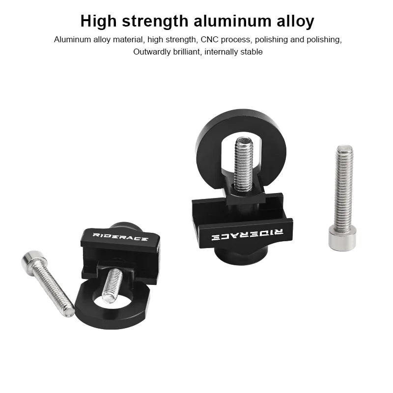 Bicycle Chain Tensioner Fastener Aluminum Alloy Bike Chain Tension Guard Bolt Screw Single Speed Adjuster Cycling Accessories