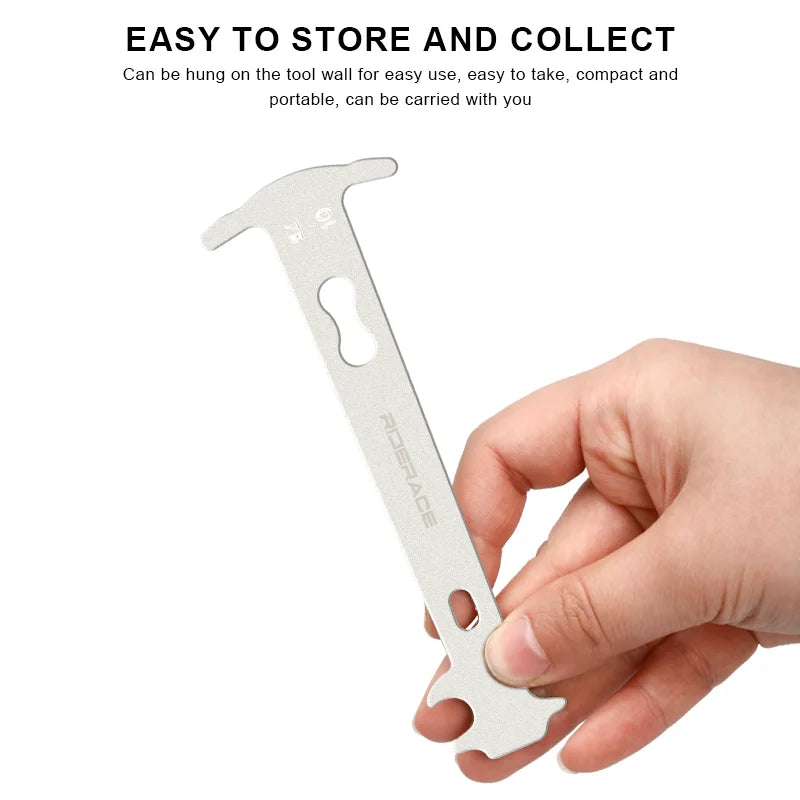 Bicycle Chain Wear Indicator Tool Stainless Steel Road Bike Chains Gauge Measurement Ruler Chain Replacement MTB Repair Tool