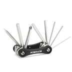 8 In 1 Bicycle Hex Spoke Wrench CR-V Steel Multifunction Portable MTB Road Bike Wrench Screwdriver Foldable Cycling Repair Tools
