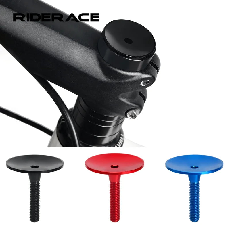 Bicycle Headset Top Cap For 28.6mm Fork Tube Cover Aluminum Alloy Road Bike Stem Top Cap Screw Shell Cover Cycling Accessories