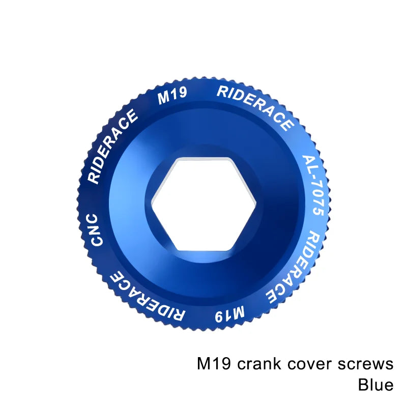 Bicycle Crank Arm Fixing Bolt Crankset Nut Aluminum Alloy MTB Bike Crank Cover Screw Cap M18 M20 Bolt For Shimano Crank Bolt Cap