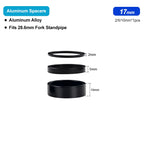 Bicycle Headset Spacer Aluminum Alloy For 28.6mm Bike Stem Washer Steerer Tube Fork Stem Height Adjust Ring For 2/3/5/10/20mm