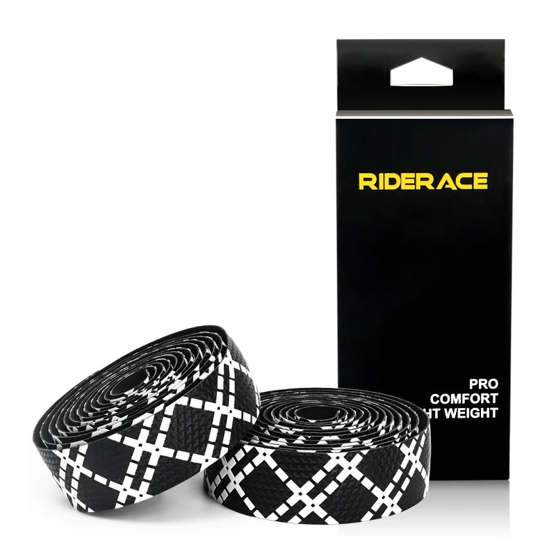 Bicycle Handlebar Tape With 2 Bar Plug Anti-Slip Shock Absorption Road Bike Wrap Straps Pu+Eva Racing Grip Tape Comfortable Soft