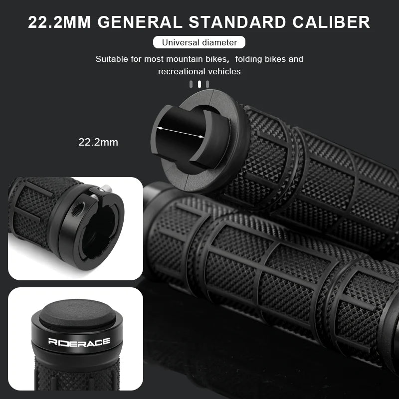 Bicycle Grips Ergonomic TPR Rubber Anti-Slip Shockproof Mountain Bike Handlebar Cover Durable Comfortable MTB Handle Cuffs