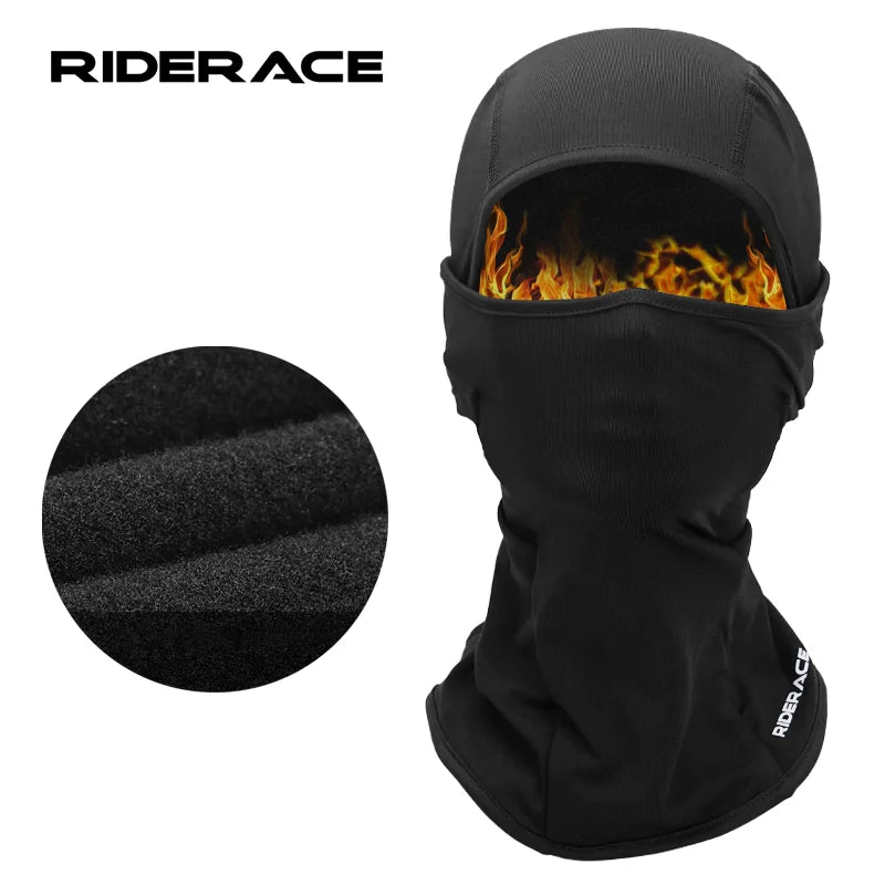 Winter Fleece Cycling Cap Warm Windproof Balaclava Bike Mask Scarf For – RIDERACE