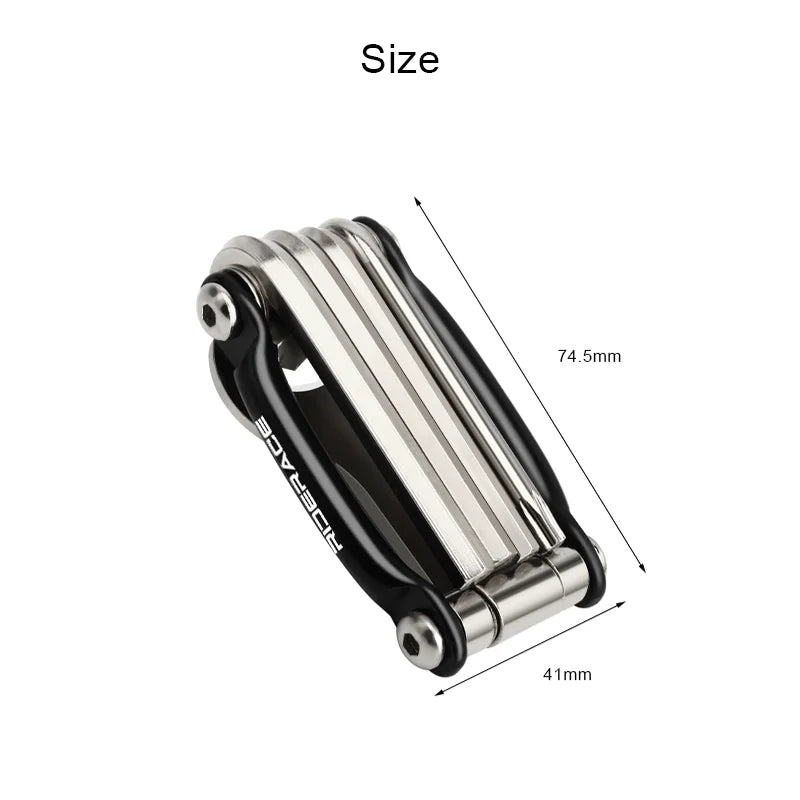 5 In 1 Bicycle Repair Tools Multi-Functional 4mm 5mm 6mm Hex Allen Wrench T25 15mm Pedal Spanner MTB Bike Multi Tool Portable