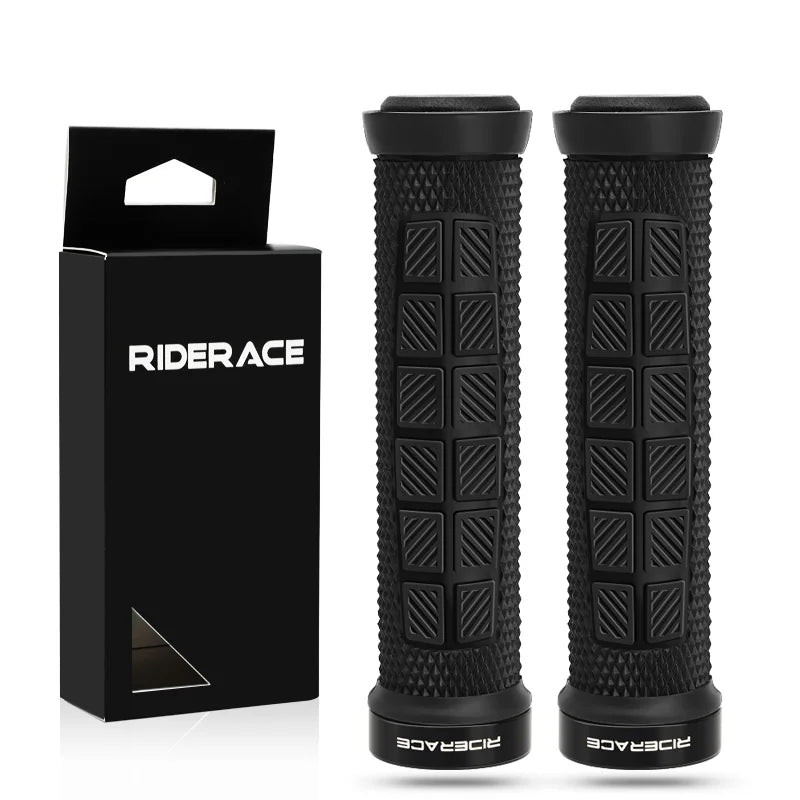 Bicycle Grips Ergonomic Soft Rubber Mountain Bike Handlebar Grips Anti-Skid Shockproof Comfortable Lockable Cycling Accessories