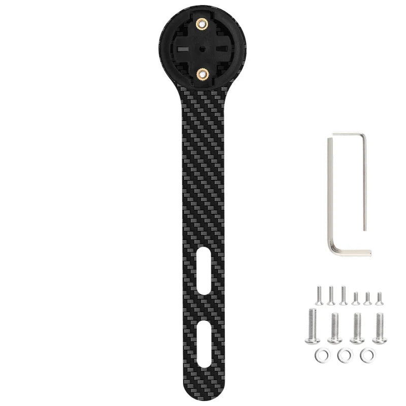 Bicycle Computer Holder Carbon Fiber Bracket Road Bike Stopwatch Speedometer Mount Holder For Garmin Gopro Bryton Light Stand
